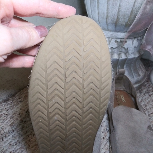 Toms Alpargata Deconstructed Taupe Suede Rope Trimmed Espadrilles - Picture 9 of 11